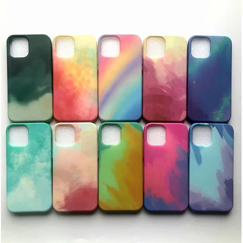 Silikon Aquarell Muster Telefon Case